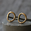 Silver and Gold Open Circle Ring - Thumbnail 8