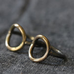 Silver and Gold Open Circle Ring - Image 10