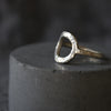 Hammered Silver Open Circle Ring - Thumbnail 4