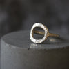 Hammered Silver Open Circle Ring - Thumbnail 5