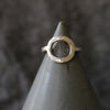 Hammered Silver Open Circle Ring - Thumbnail 8