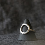 Hammered Silver Open Circle Ring - Image 11