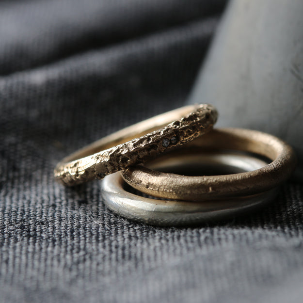 Sand Cast Gold Ring