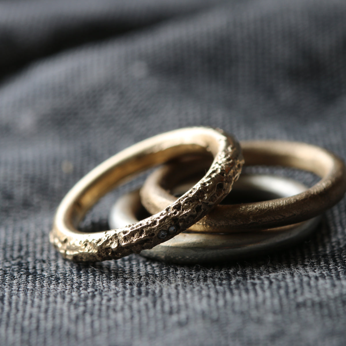 Sand Cast Gold Ring