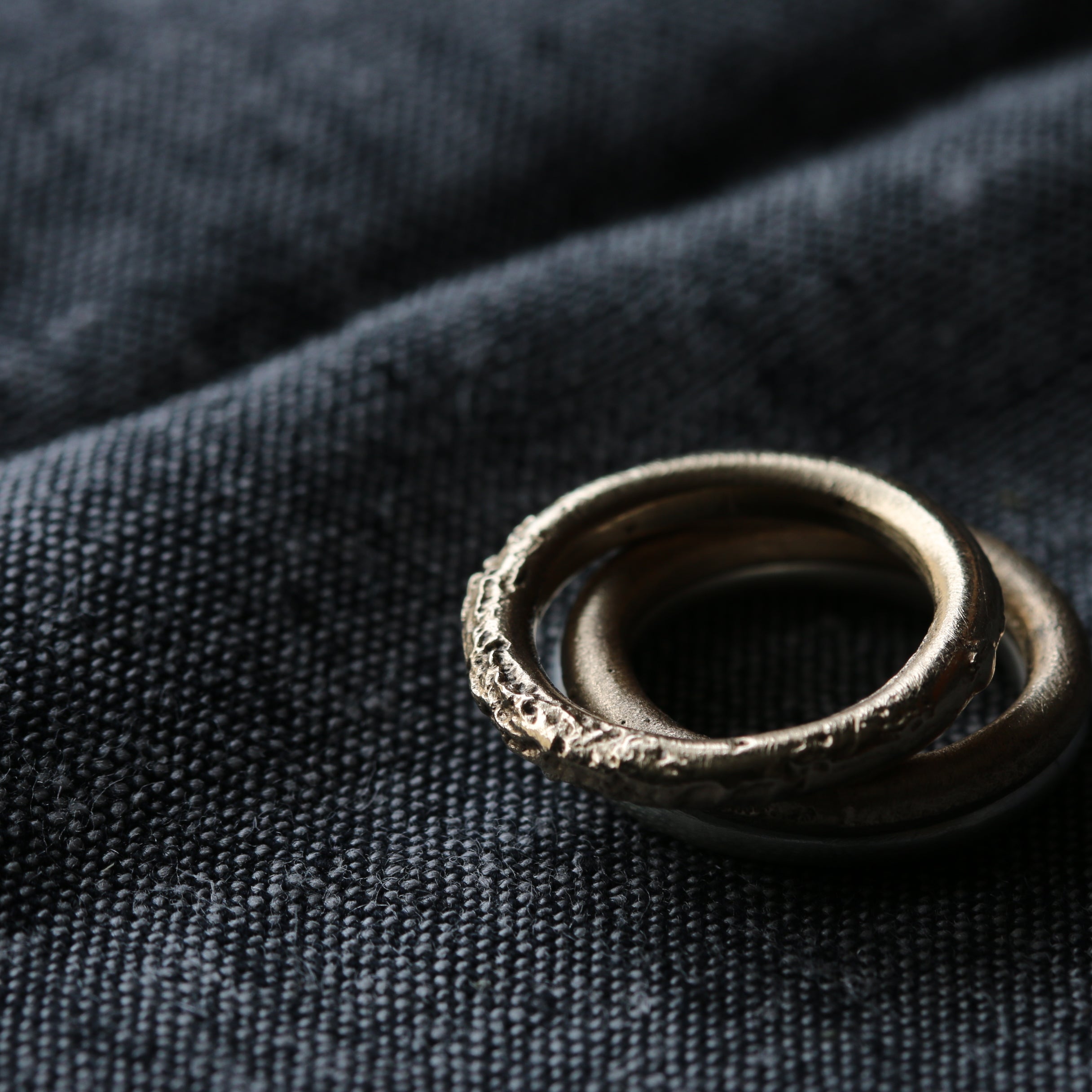 Sand Cast Sterling Silver Ring