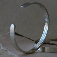 Men's Personalised Silver Cuff Bracelet - Thumbnail 7