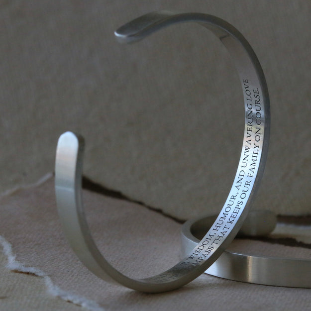 Men's Personalised Silver Cuff Bracelet - Image 7