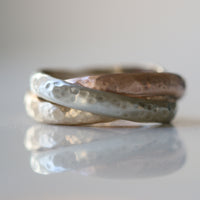 9ct Gold Russian Wedding Ring - Thumbnail 1