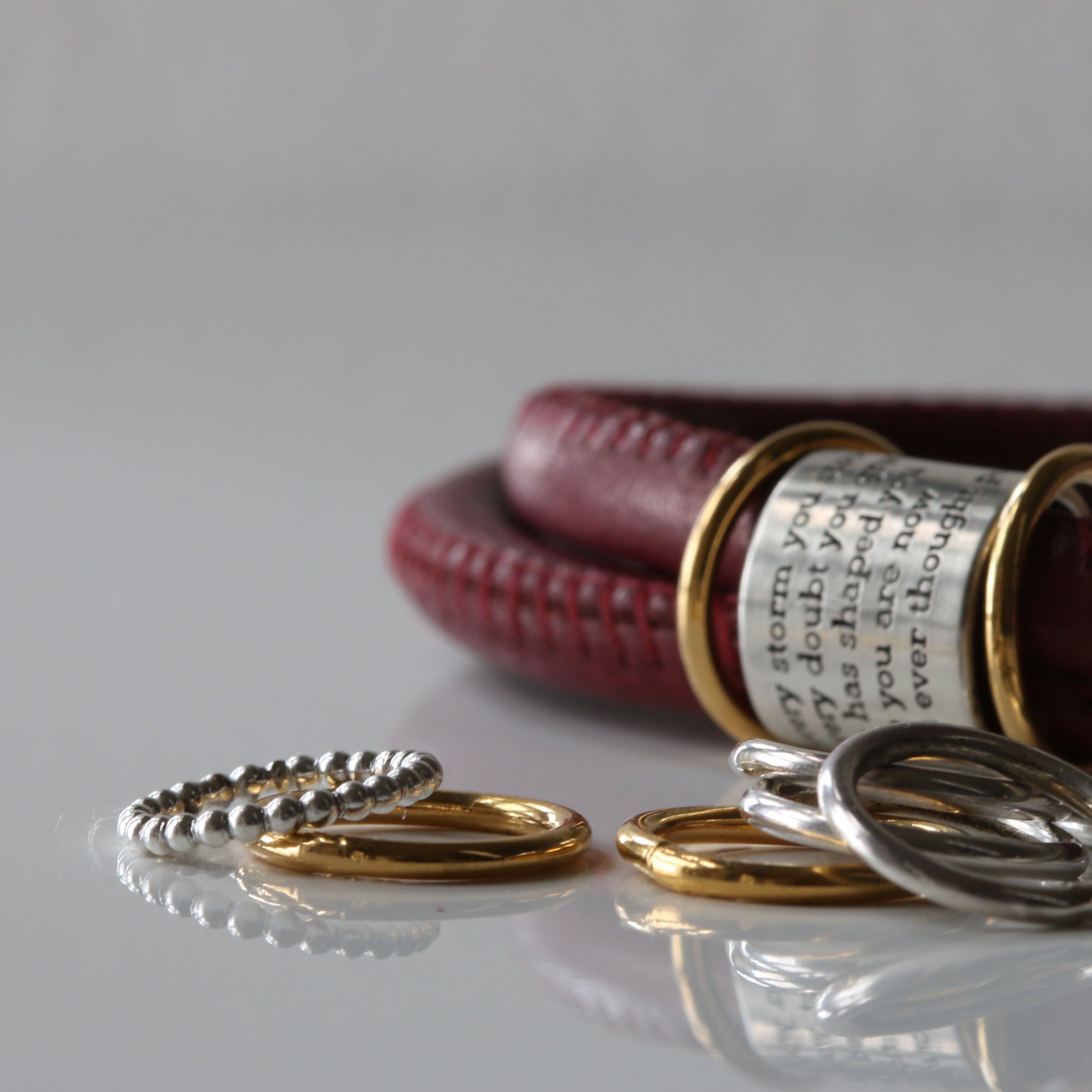 Individual Spinning Rings for Story Bracelets