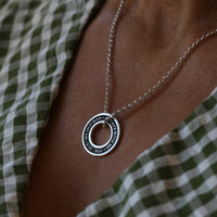 Personalised Silver Washer Ashes Necklace - Thumbnail 4