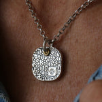 Silver Dog Nose Print Necklace