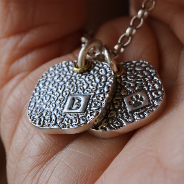 Silver Dog Nose Print Necklace - Image 6