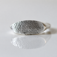 Slim Silver Snozza™ Dog Nose Print Ring - Thumbnail 1