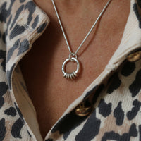 Gold and Silver Milestone Ring Necklace - Thumbnail 3