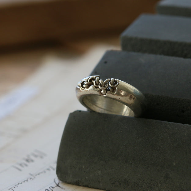 Silver Seafoam Ring (Chain) - Image 2