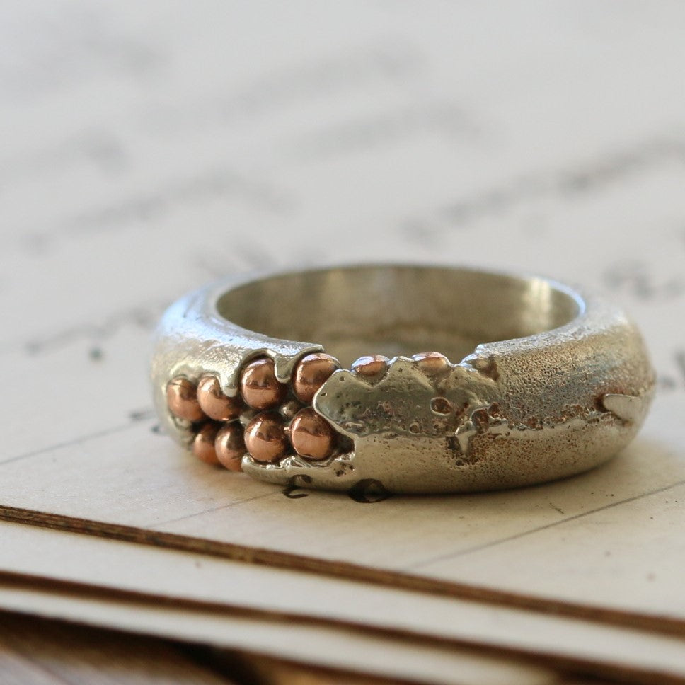 Silver Seafoam Ring (Copper)