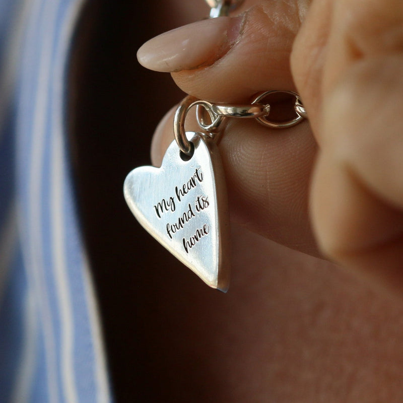 Belcher chain and a silver heart