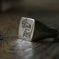 Until Death Do Us Part Signet Ring - Thumbnail 5