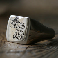 Until Death Do Us Part Signet Ring - Thumbnail 1