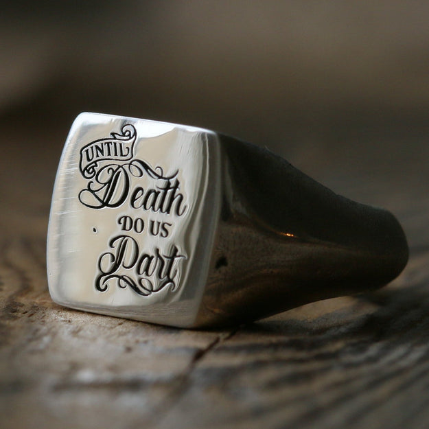 Until Death Do Us Part Signet Ring - Image 1