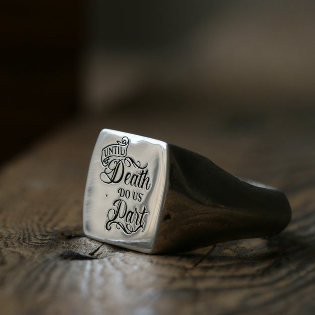Until Death Do Us Part Signet Ring - Image 2