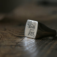 Until Death Do Us Part Signet Ring - Thumbnail 4