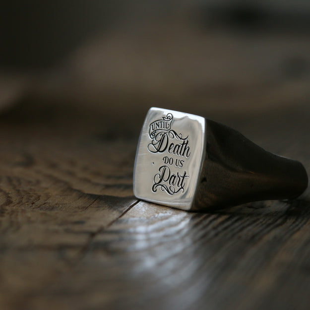 Until Death Do Us Part Signet Ring - Image 4