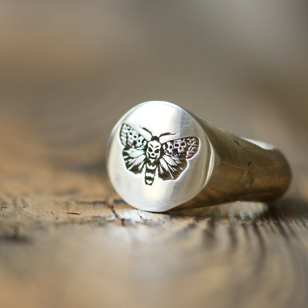 Death Moth Signet Ring - Image 3
