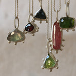 Cushion Shaped Verdelite Green Tourmaline Necklace - Image 9