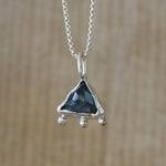 Indigo Blue Trilliant Tourmaline Necklace - Image 1