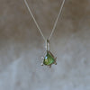 Trilliant shaped Verdelite Green Tourmaline Necklace - Thumbnail 2