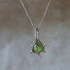 Trilliant shaped Verdelite Green Tourmaline Necklace - Thumbnail 3