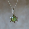 Trilliant shaped Verdelite Green Tourmaline Necklace - Thumbnail 1