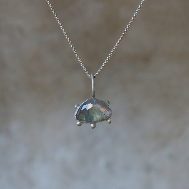 Watermelon Trilliant Tourmaline Necklace - Image 4