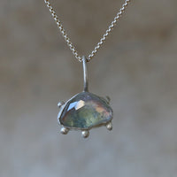 Watermelon Trilliant Tourmaline Necklace - Thumbnail 2