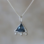 Indigo Blue Trilliant Tourmaline Necklace - Image 5