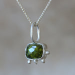 Cushion Shaped Verdelite Green Tourmaline Necklace - Image 8