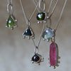 Cushion Shaped Verdelite Green Tourmaline Necklace - Thumbnail 10