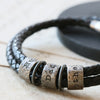 Hammered Black Story Bracelet - Thumbnail 9