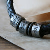 Hammered Black Story Bracelet - Thumbnail 10