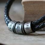 Hammered Black Story Bracelet - Image 2