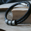 Hammered Black Story Bracelet - Thumbnail 1