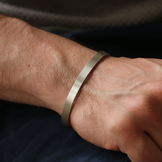 Men's Personalised Silver Cuff Bracelet - Image 9