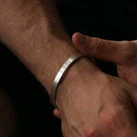 Men's Personalised Silver Cuff Bracelet - Thumbnail 10