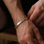 Men's Personalised Silver Cuff Bracelet