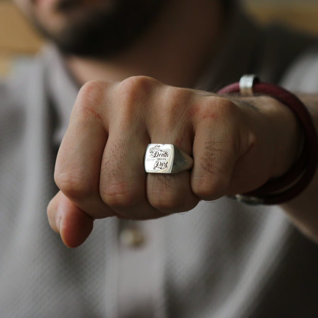 Until Death Do Us Part Signet Ring - Image 3