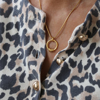 Gold Vermeil Milestone Ring Necklace - Thumbnail 3