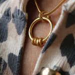 Gold Vermeil Milestone Ring Necklace