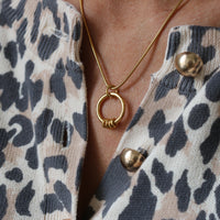 Gold Vermeil Milestone Ring Necklace - Thumbnail 4
