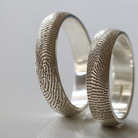 Silver Fingerprint Ring - Thumbnail 6